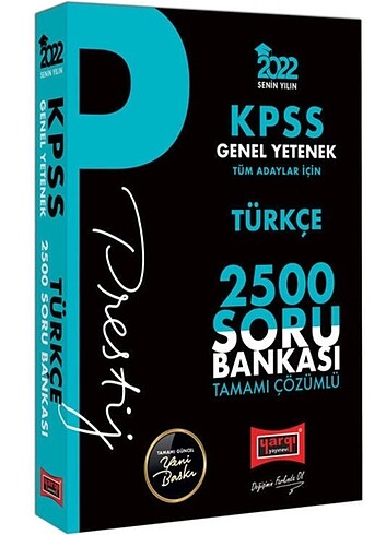 Yargı prestij kpss Türkçe soru Bankası 