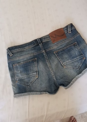 29 Beden mavi Renk Kadın Mavi Denim Mini Şort