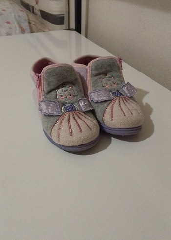 Kızlar için Nakışlı Pembe Sıcak panduf
