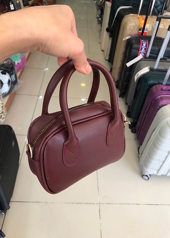 Diğer Bordo Deri Kadın El Çantası