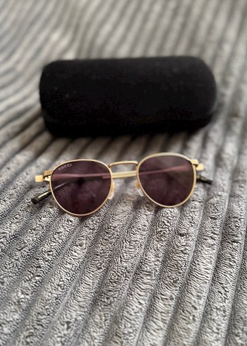 Gucci Parlak Altın Kadın Güneş Gözlüğü - Görsel 2