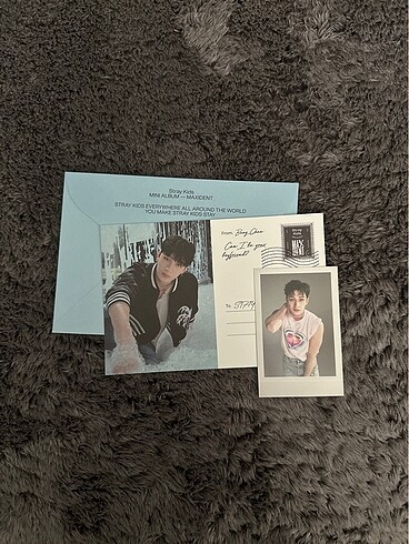 straykids bangchan maxident zarf-mektup-pc seti