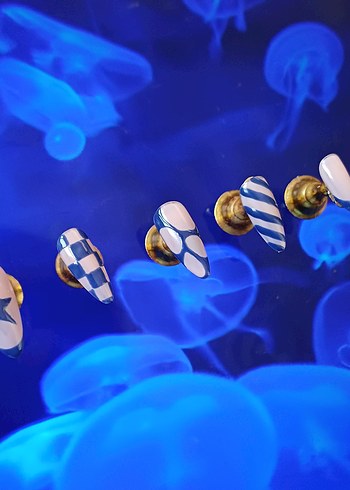 El Yapımı Özel Tasarım Press-On Takma Tırnak Seti - Görsel 2