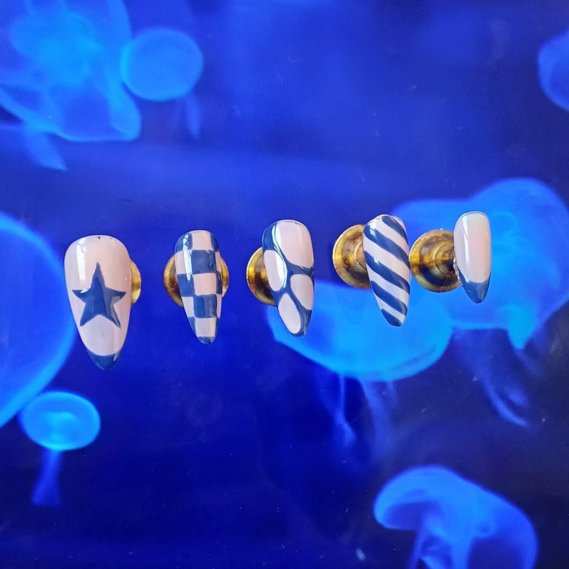 El Yapımı Özel Tasarım Press-On Takma Tırnak Seti - Görsel 3