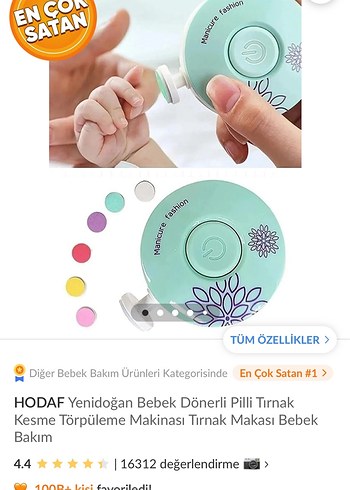 Yenidoğan manikür makinesi - Görsel 3