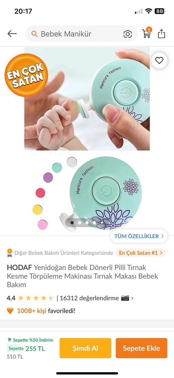 Yenidoğan manikür makinesi - Görsel 3