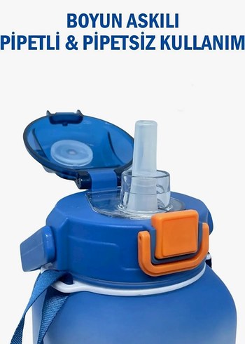 Vagonlife Mavi 1100 ml Çocuk Su Matarası - Görsel 2