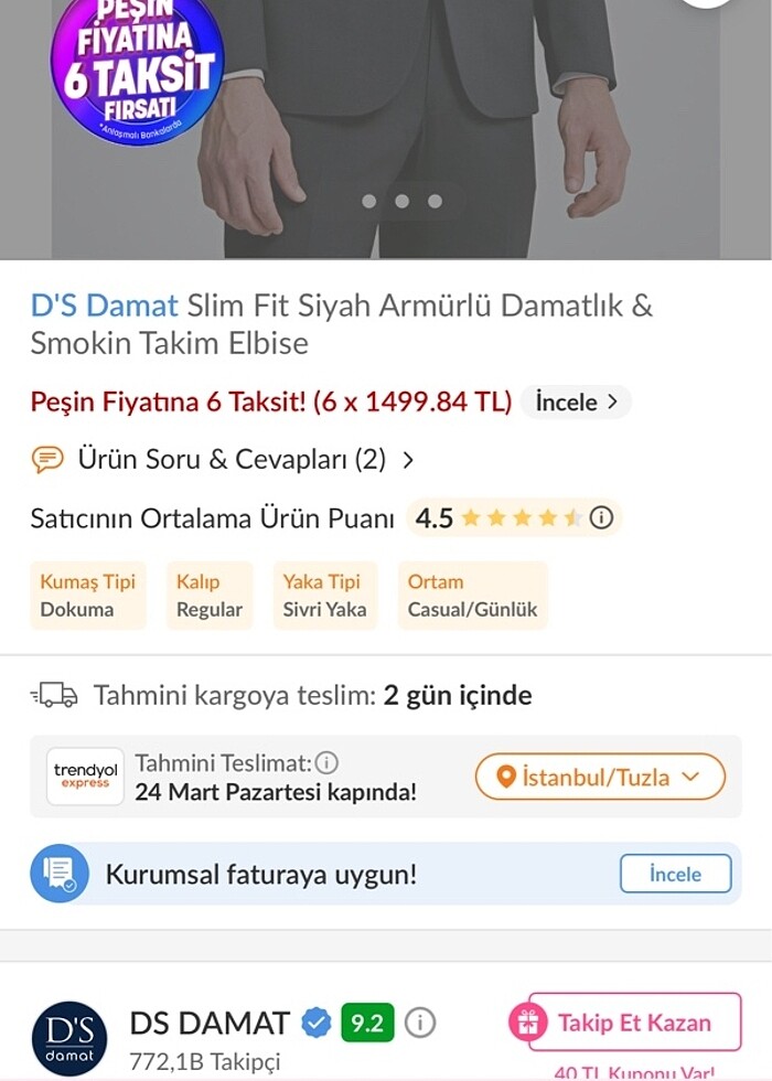 D?S takım elbise - Görsel 2