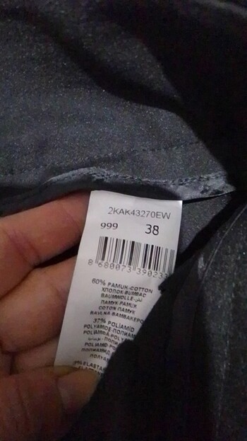 38 Beden siyah Renk Bayan kumaş pantolon
