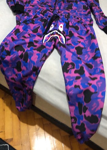 Diğer Mor Kamuflaj Desenli cocuk Pijama Takımı
