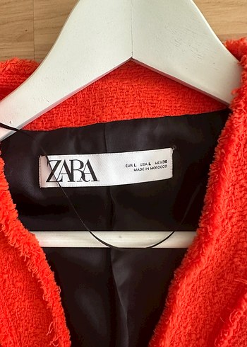 Zara Tüwit ceket L beden - Görsel 7