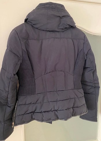 Zara Lacivert Kadın Kışlık Mont L beden - Görsel 4