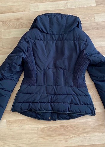 Zara Lacivert Kadın Kışlık Mont L beden - Görsel 2