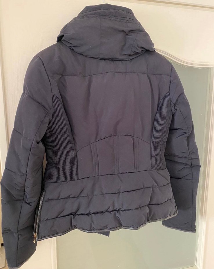 Zara Lacivert Kadın Kışlık Mont L beden - Görsel 4