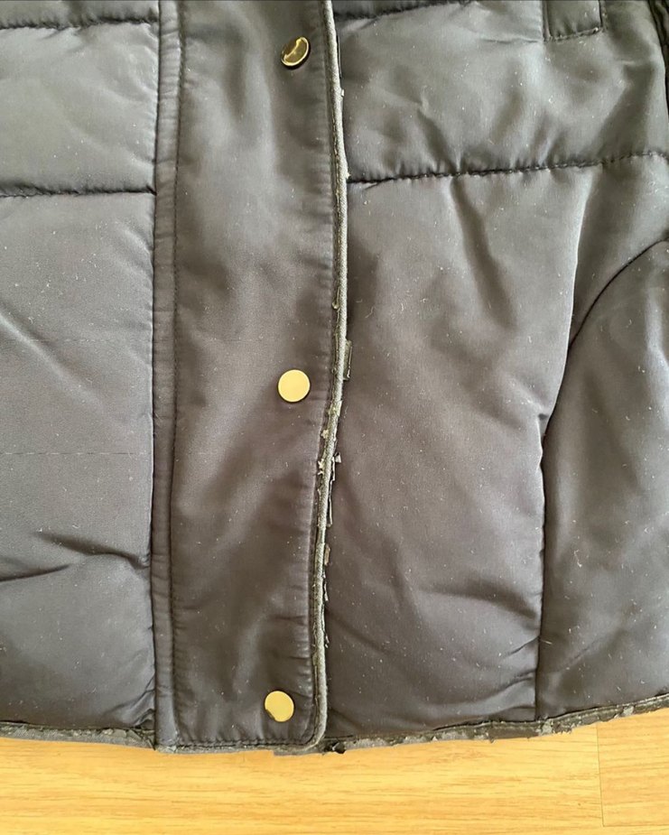 Zara Lacivert Kadın Kışlık Mont L beden - Görsel 5