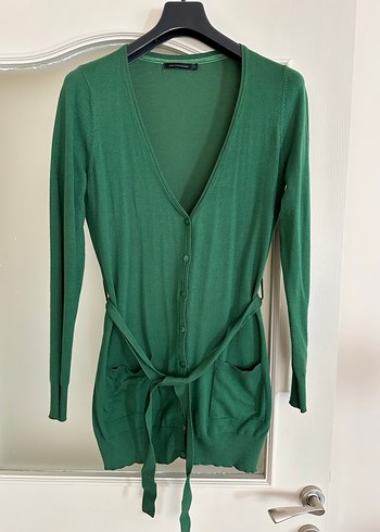 Polo Garege L beden %80 vizkos Yeşil Kadın Hırka - Görsel 2