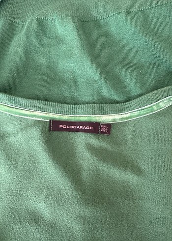 Polo Garege L beden %80 vizkos Yeşil Kadın Hırka - Görsel 5