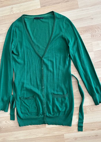 Polo Garege L beden %80 vizkos Yeşil Kadın Hırka - Görsel 4