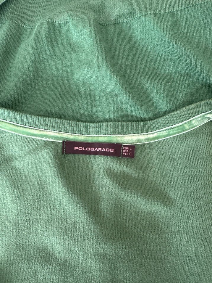 Polo Garege L beden %80 vizkos Yeşil Kadın Hırka - Görsel 5