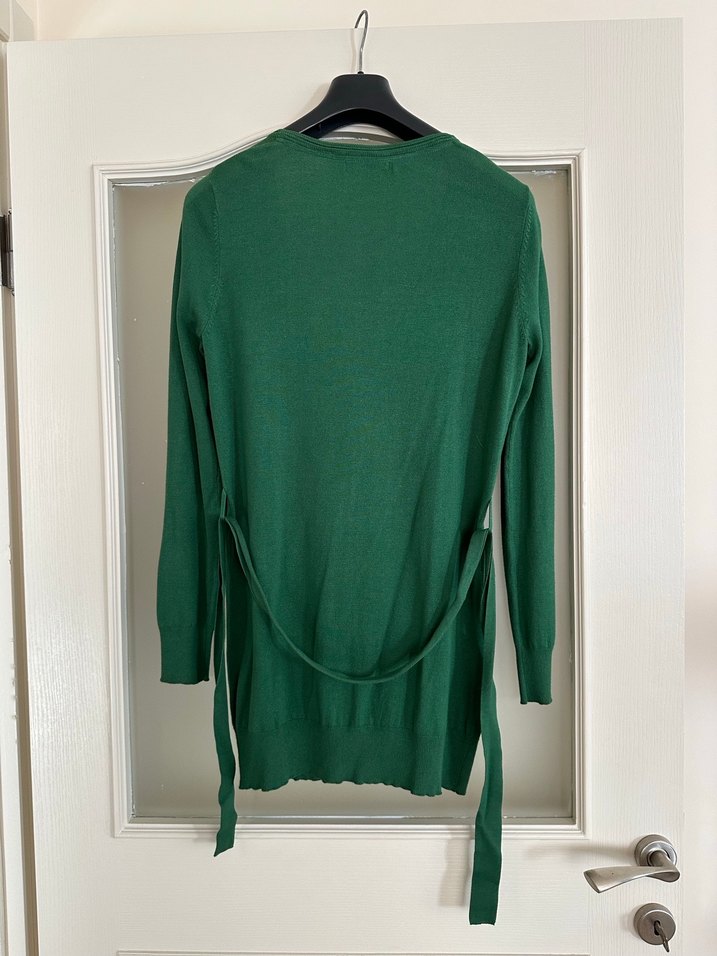Polo Garege L beden %80 vizkos Yeşil Kadın Hırka - Görsel 3