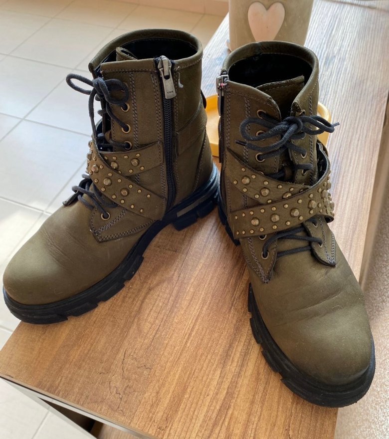 İnci deri bot 38 numara - Görsel 5