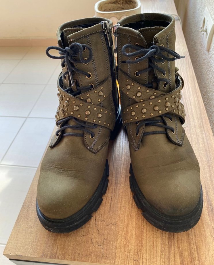 İnci deri bot 38 numara - Görsel 2