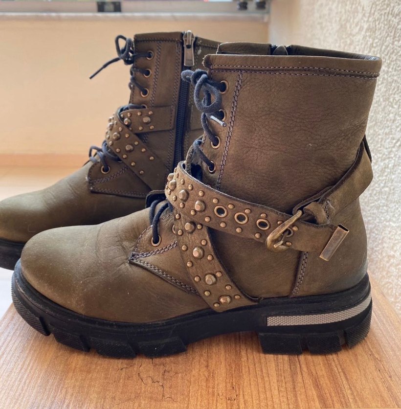 İnci deri bot 38 numara - Görsel 4