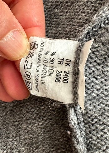 LCW casual %30 yün  %70akrilik hırka mont - Görsel 5