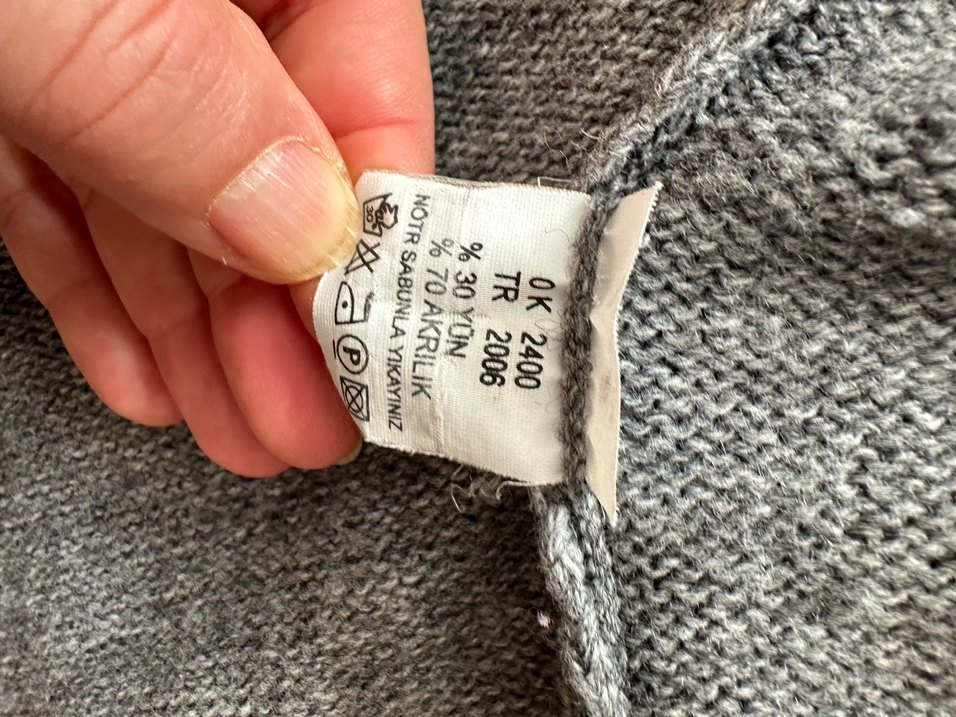 LCW casual %30 yün  %70akrilik hırka mont - Görsel 5