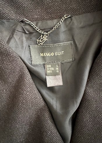 Mango Siyah Düğmeli Kadın palto - Görsel 7