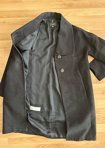 Mango Siyah Düğmeli Kadın palto - Görsel 5