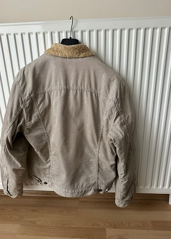 Levis içi kürklü L beden kadife mont orijinal ürün - Görsel 10