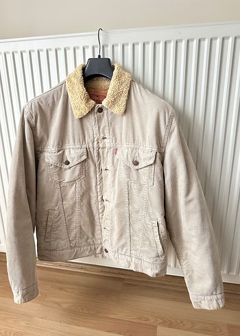 Levis içi kürklü L beden kadife mont orijinal ürün - Görsel 2