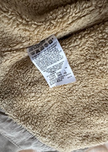 Levis içi kürklü L beden kadife mont orijinal ürün - Görsel 9