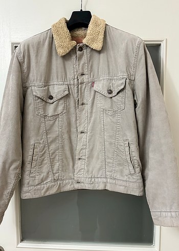 Levis içi kürklü L beden kadife mont orijinal ürün - Görsel 4