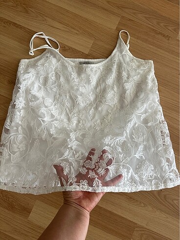 Zara askılı bluz M beden