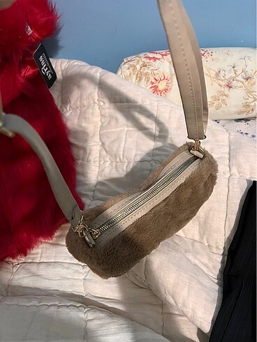 Kahverengi tüylü çanta - Görsel 2