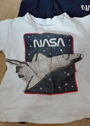 Beyaz NASA Baskılı Kız Eşofman Takımı - Görsel 3