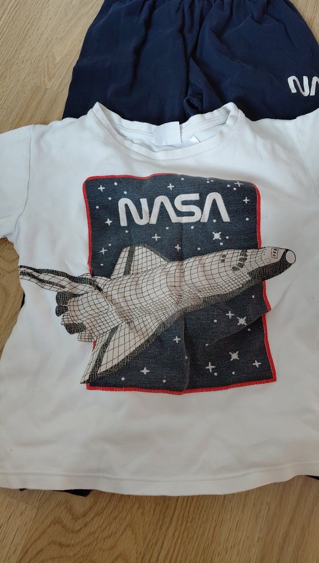 Beyaz NASA Baskılı Kız Eşofman Takımı - Görsel 3