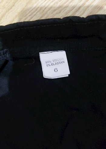 Düğmeli Siyah Kolsuz Keten Gömlek - Görsel 4