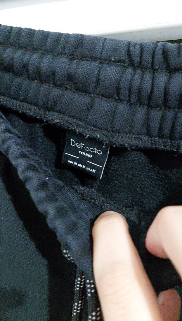 Erkek Siyah Kısa Paça Kemerli Spor Eşofman - Görsel 5