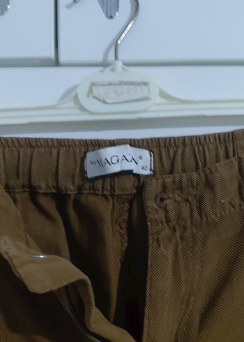 Kahverengi Süet Bol Kesim Pantolon - Görsel 4