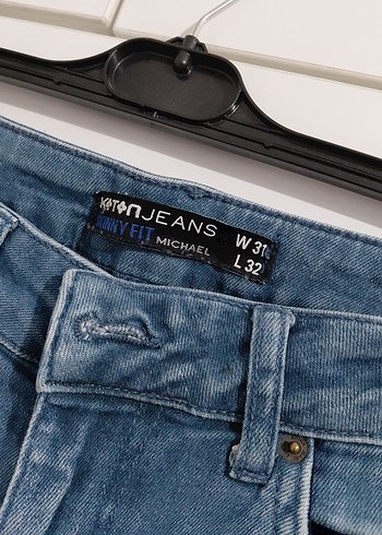 Erkek Mavi Denim Regular Fit Jean - Görsel 3