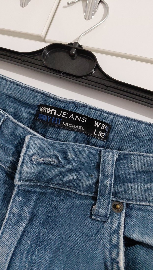 Erkek Mavi Denim Regular Fit Jean - Görsel 3