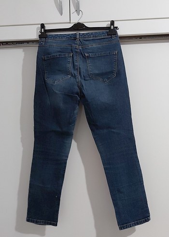 Kadın Lacivert Denim Rahat Kesim Jean - Görsel 4