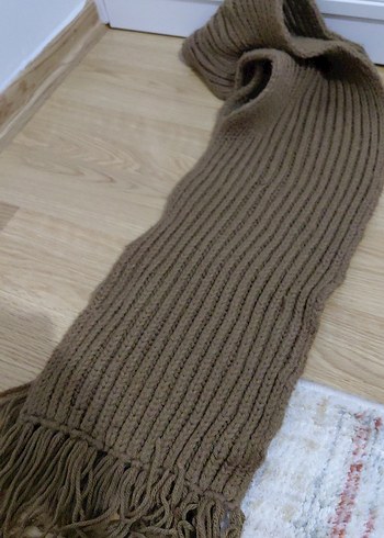 Bej Uzun Erkek Atkı - Görsel 5