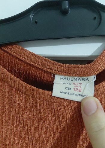 Kız Çocuk Keten Kolsuz Kahverengi Elbise - Görsel 3