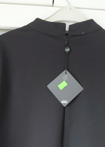 Siyah Nakışlı Uzun Kollu Kadın Tunik - Görsel 6