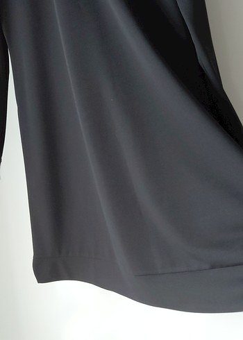 Siyah Nakışlı Uzun Kollu Kadın Tunik - Görsel 4