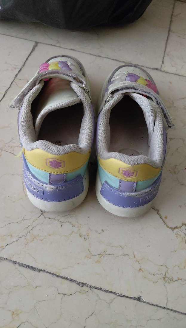 Mor Boncuk Detaylı Kız Çocuk Spor Ayakkabı - Görsel 3